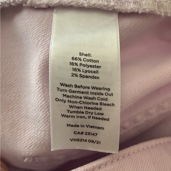 Talbots Women's Soft Pink Slim ankle Jeans Curvy fit - Picture 6 of 7